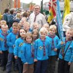 Beavers on parade Beavers