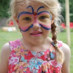 The face painting went down well!