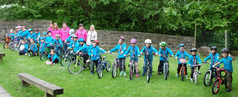 Grey Colony Cyclist Activity Badge