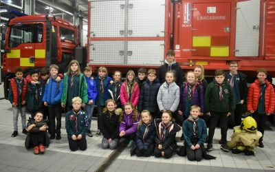 Red Troop Fire Station Visit