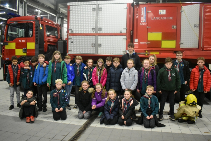 Red Troop Fire Station Visit