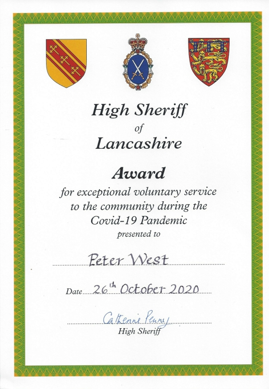 High Sheriff of Lancashire Award
