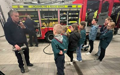 Purple Troop Fire Station Visit